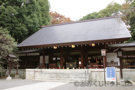 乃木神社 拝殿の様子