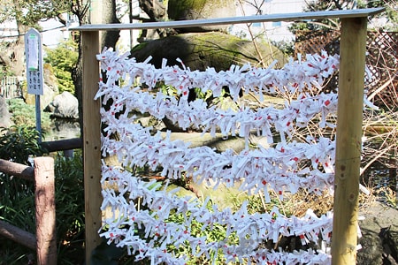 愛宕神社 おみくじ掛けアップ